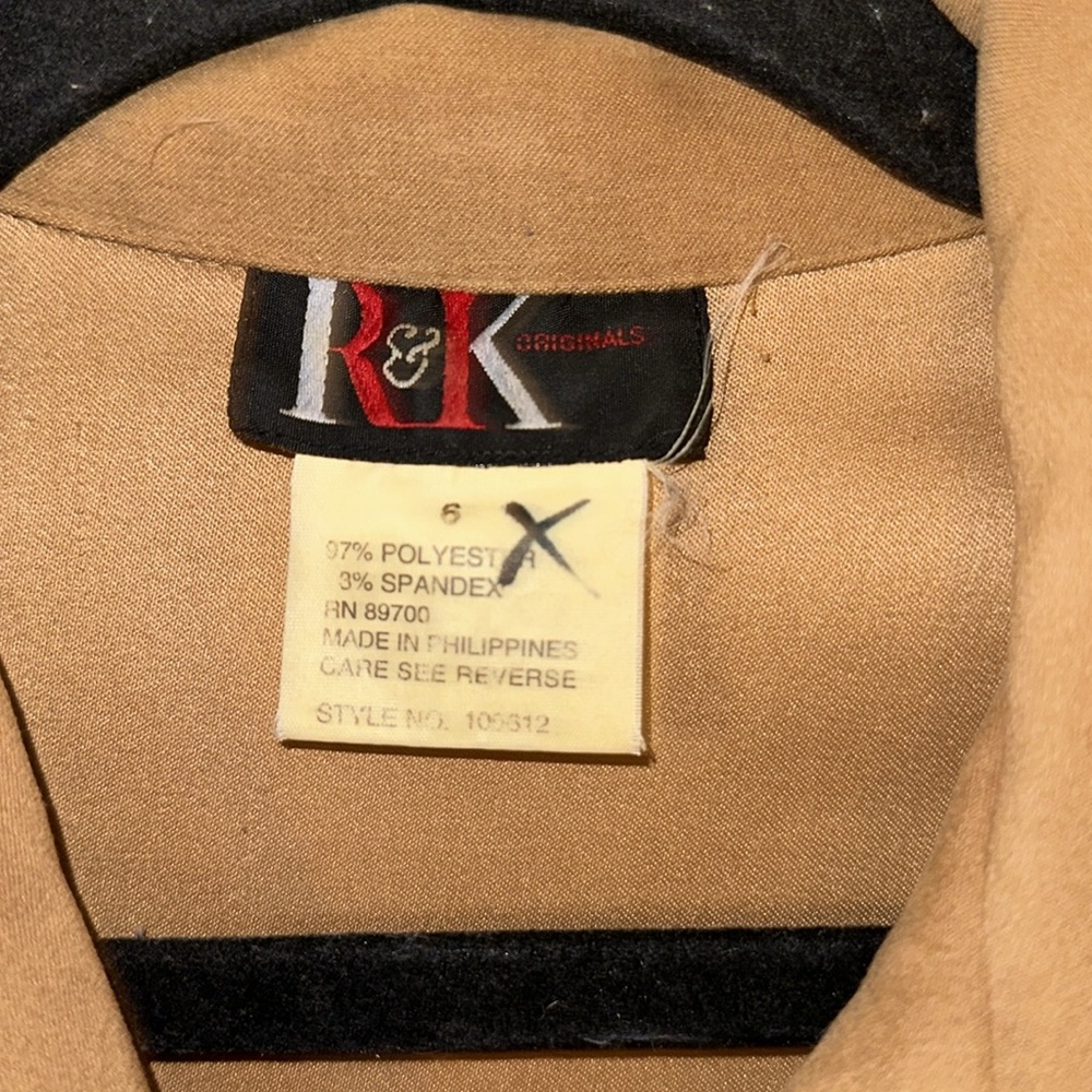 Vintage R&K suede button down top - Picture 4 of 11